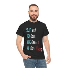 Programmer SQL Query Geek Database Coding Gift for Men Tee
