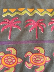 Vintage 1990’s Miami T-Shirt Size XL Neon Turtles Palm Tree Sea Shells NWT