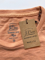 J Crew Mens Pocket T-Shirt (NWT) Coral Orange, Garment Dyed, UP TO 68% OFF MSRP