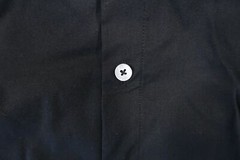 JAMES TAILOR BLACK LARGE STRETCH BUTTON FRONT SHIRT MENS NWT NEW
