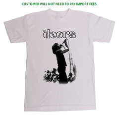 Vintage The Door Jim Morrison Short Sleeve White S-5XL Shirt HL021