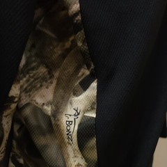 BONZ Next Med Camo Black Deer Antlers Skull Hunter To The Bone Long Sleeve Shirt