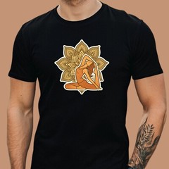 Mens T Shirt Yoga Mandala Motif Spirituality Mindfulness XS to 5XL