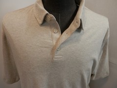 Free Assembly Mens Polo Shirt TAN Short Sleeve L