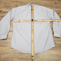 Texas Standard Shirt Mens Large Blue Check Classic Fit Long Sleeve Button Down