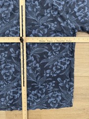 Tommy Bahama Men’s Silk Button Shirt MEDIUM Blue Floral Hawaiian Vacation Casual