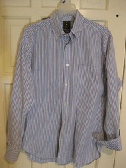TAILORBYRD Sz L White with Red Blue Black Gray Plaid 100% Cotton LS Button Down