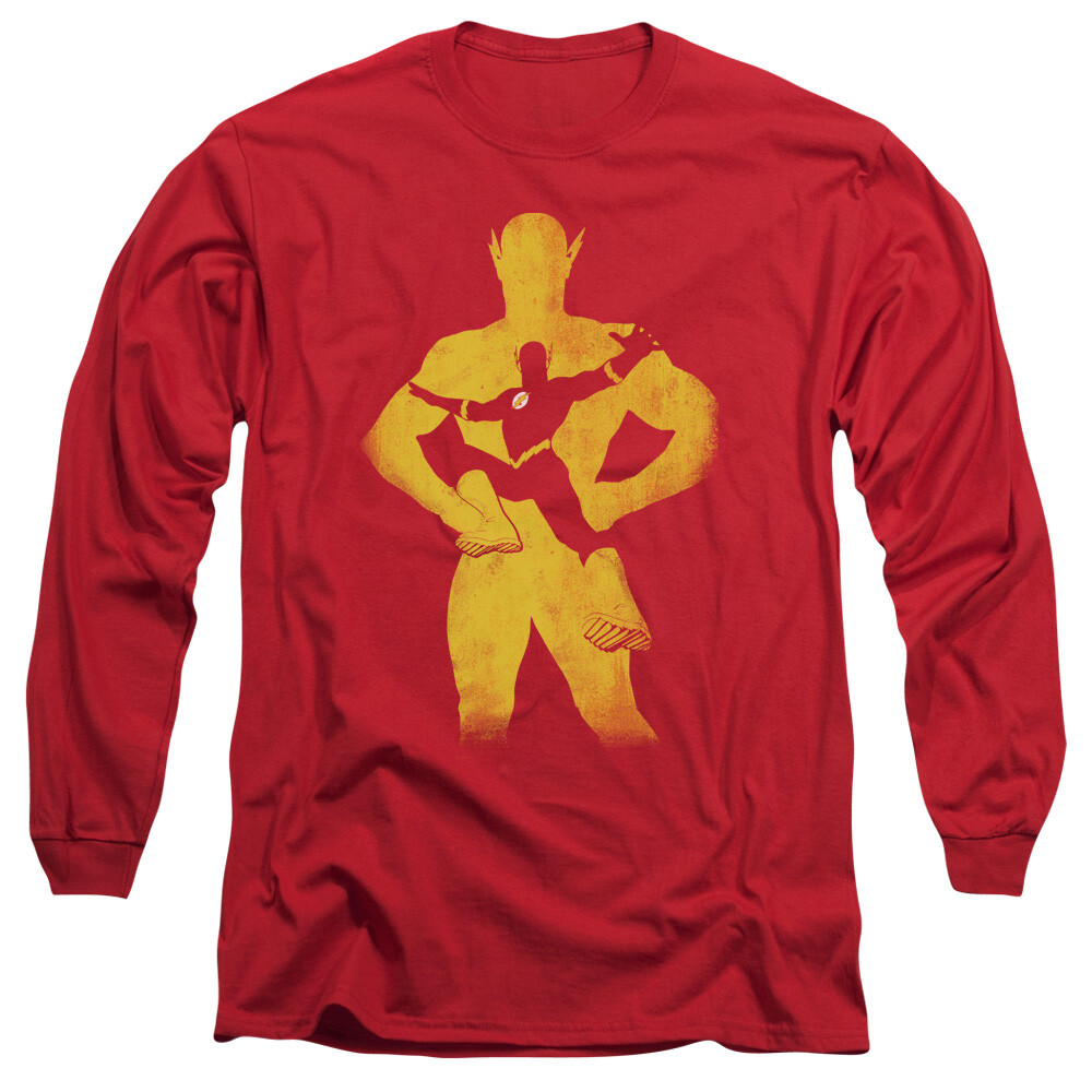 THE FLASH FLASH KNOCKOUT Licensed Men’s Long Sleeve Graphic Tee Shirt SM-3XL