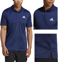 Adidas Men’s D2M Polo Tennis 3-Stripes Polo Shirt Short Sleeve Sz: M, L, XL ,XXL
