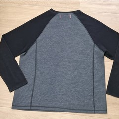 Tommy Bahama Shirt Adult Large Black Gray Soft L Long Sleeve Mens Polo Casual