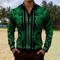 Button Down Shirt Men Summer Button Shirt Casual Hawaiian Beach Shirt Mens Top