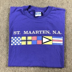 Vintage 80s 90s T Shirt XL Single Stitch St. Maarten N.A. Souvenir Graphic Tee