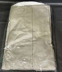 DAMANTE Vtg Mens Dress Shirt Size 16 32/33 NEW Tan Single Needle Banded Collar