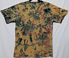 Handmade Tie Dye Geode Pattern Green Red Small Shirt 17.5″WX25.5″ L Reverse