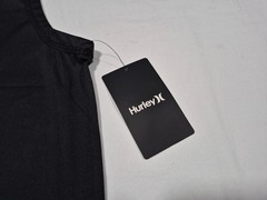 Hurley Mens Icon Sleeve less Sun Black Beach Summer Shirt Quick Dry UPF 50+
