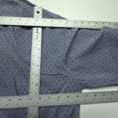 Barena Mens Shirt Size 52 Blue Geometric Print Cotton Button Up Italy Casual