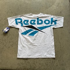 Vintage 90s Deadstock Reebok Big Logo Spellout T-Shirt White