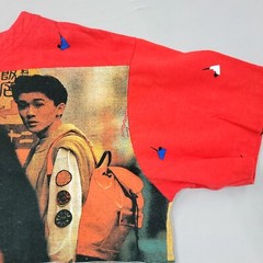 RARE VTG Fruits Asian Fashion Kids Montage Size L Multicolor All Over Print