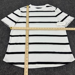 Stylus Mens Black Stripe Short Sleeve Crew Neck T-Shirt SP24STY5032M Medium NWT