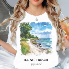 Illinois Beach State Park Unisex Shirt Travel Gift Trip Lover Souvenir Tee