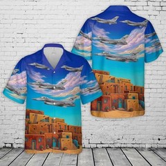 Air Force Hawaiian Shirt F-16C Fighting Falcon Military Pattern Gift