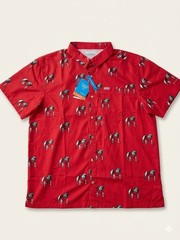 NWT Columbia Georgia Bulldogs Super Slack Tide Omni-Shade Button-up Shirt Men’s