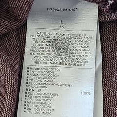 Banana Republic Mens Henley Shirt Large Maroon Burgundy Micro Stripe Cotton
