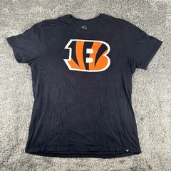 Cincinnati Bengals Shirt Mens XL Black ’47 Brand NFL Graphic Tee Short Sleeve