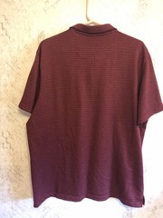 Van Heusen Flex Men XL RED Burgundy Classic Fit Polo Shirt Short Sleeve