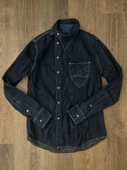 Vivienne Westwood Lee Collab Anglomania Men’s Denim Shirt Asymmetric Size M