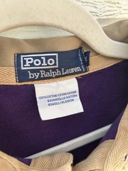 Vintage Polo Ralph Lauren Rugby Shirt Medium Colour block Striped Hoops