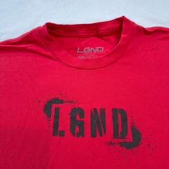 LGND Supply Co Graphic T-Shirt Mens 3XL Red Good Stencil Logo Cotton Tee