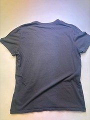American Eagle Outfitters T-shirt Mens M Black Embroidery Distressed patch logo