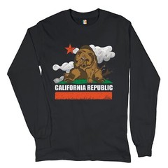 California Bear Facepalm Long Sleeve T-shirt The Great California Exodus