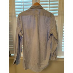 Nordstrom Classic Mens Light Blue Pinpoint Oxford Cotton Button Down Shirt 16-35