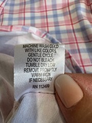 TailorByrd XL knit blue pink white plaid button front Button down shirt EUC