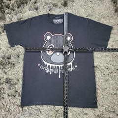 Original Rufnek Shirt Mens Large Black Graphic Dripping Bear Hip Hop Streetwear