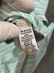 Straight Down Polo Shirt Mens Medium Stripe Edgewood Country Club Golf Stretch