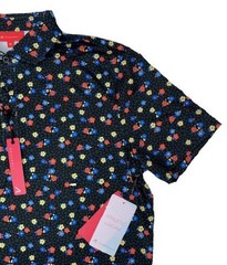 $110 REDVANLY Men’s Leone Polo Shirt – Tuxedo Multi – XLarge – New With Tags