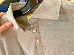 Giovanni Inglese Gorgeous Sage Green Popover Polo 16/41 Made in Italy Never Worn