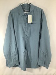 NWT All in Motion Snap Button UPF 50+ Shirt Moisture Wicking Quick Dry 2XL