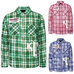 KLEEP Men’s Casual Premium Bleached Multicolor Checkered Flannel Shirt KW5110D