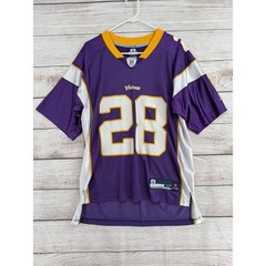 Reebok NFL Minnesota Vikings Adrian Peterson 28 Jersey Adult Medium Purple Gold