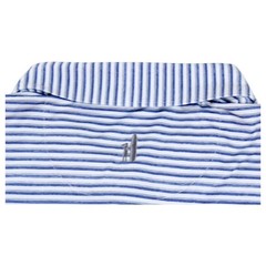 Johnnie-O Featherweight Polo Shirt Mens M Blue Stripe Short Sleeve $110 NEW
