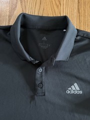Adidas AEROREADY Men’s Large Polo Shirt Short Sleeve Gray Golf Athletic Top L