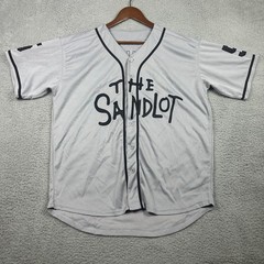 The Sandlot Squints #5 Baseball Jersey Mens Large Gray 90s Classic Movie