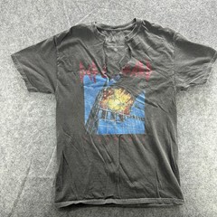 Def Leppard Shirt Mens Small Black Pyromania Band Tee Distressed Rock Music