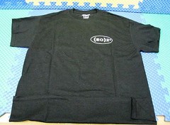 (EO)2 50/50 Cotton/Poly. Short SleeveT-Shirt Black w/White Logo CHOOSE YOUR SIZE
