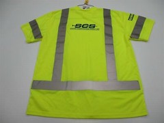 new MAJESTIC Men’s Size M Work Safety REFLECTIVE Neon Yellow Shirt