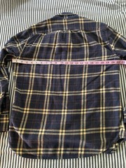 J.CREW Classic Button-Down Shirt Mens M Navy/Yellow/Red Plaid Flannel